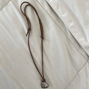 James Avery leather heart necklace